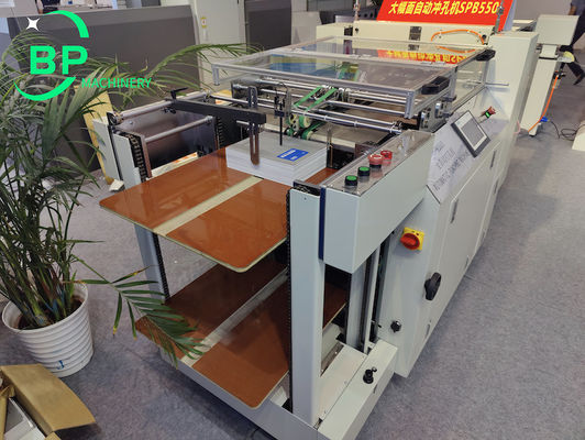 China Wire O Book Calendar Spiral Notebook Loose Leaf Automatic Paper Hole Punching Machine